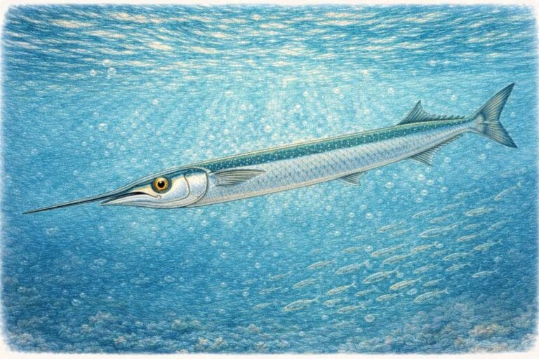 Illustrazione pesce aguglia