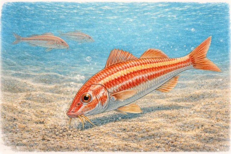 Illustrazione pesce triglia